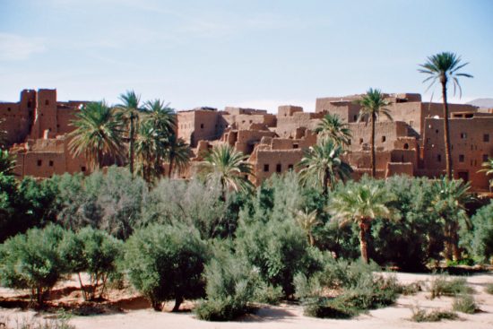 Oase mit Kasbah Oase mit Kasbah