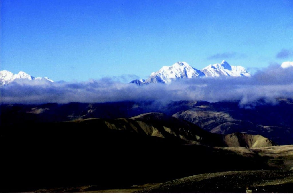 Big white peak Blick von oben auf die umliegenden 8000er