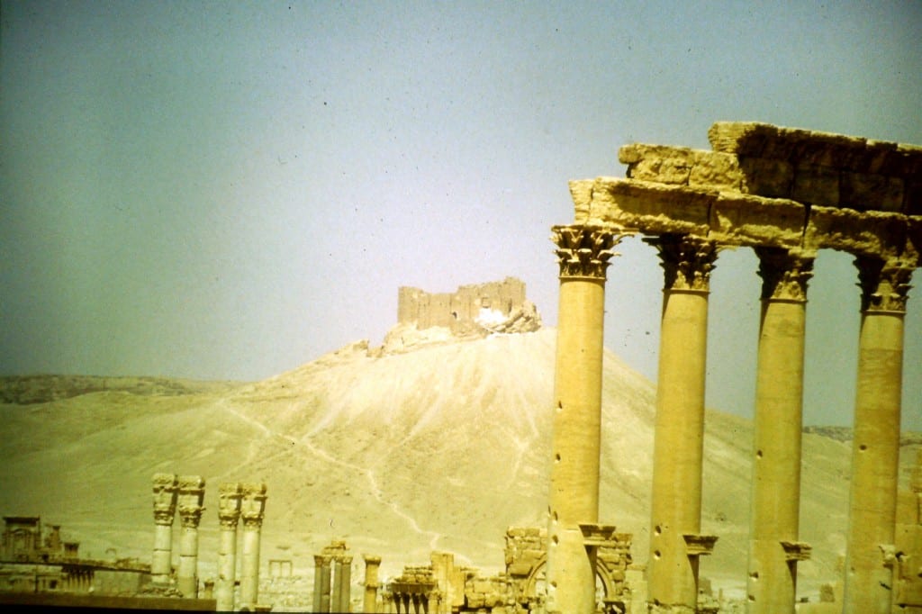 Die Ruinen einer alten Kreuzritterburg in Palmyra