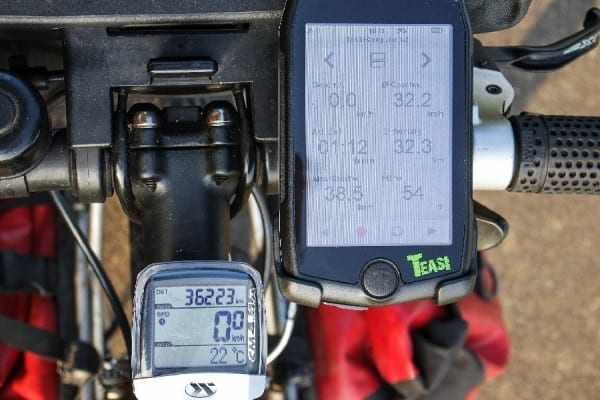 Der Teasi als Fahrradcomputer