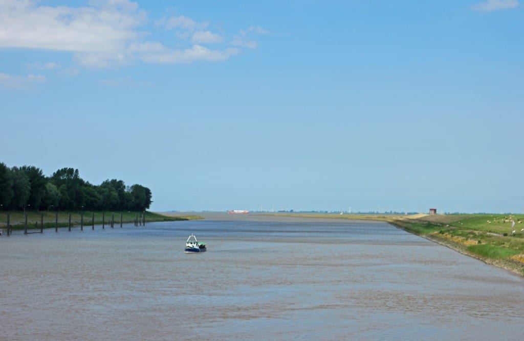 Oste-Mündung in die Elbe