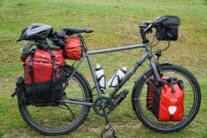 Reiserad Fahrrad bepackt