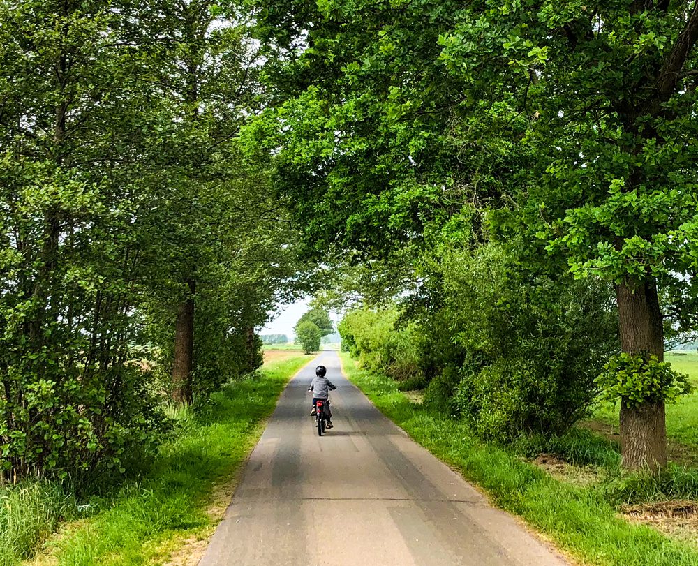 Vater und Sohn Radtour