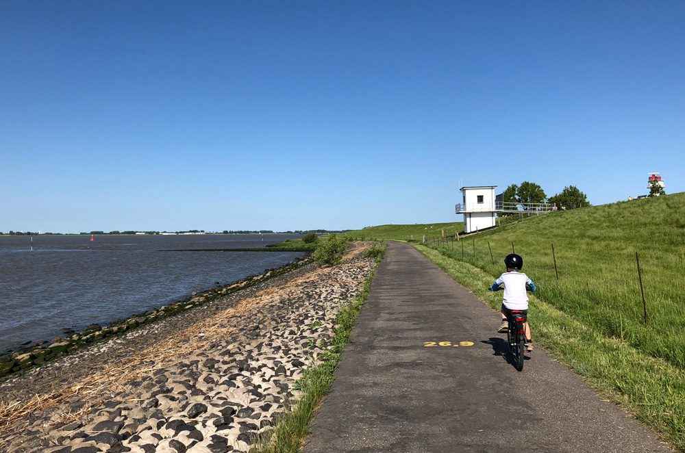 Vater und Sohn Radtour